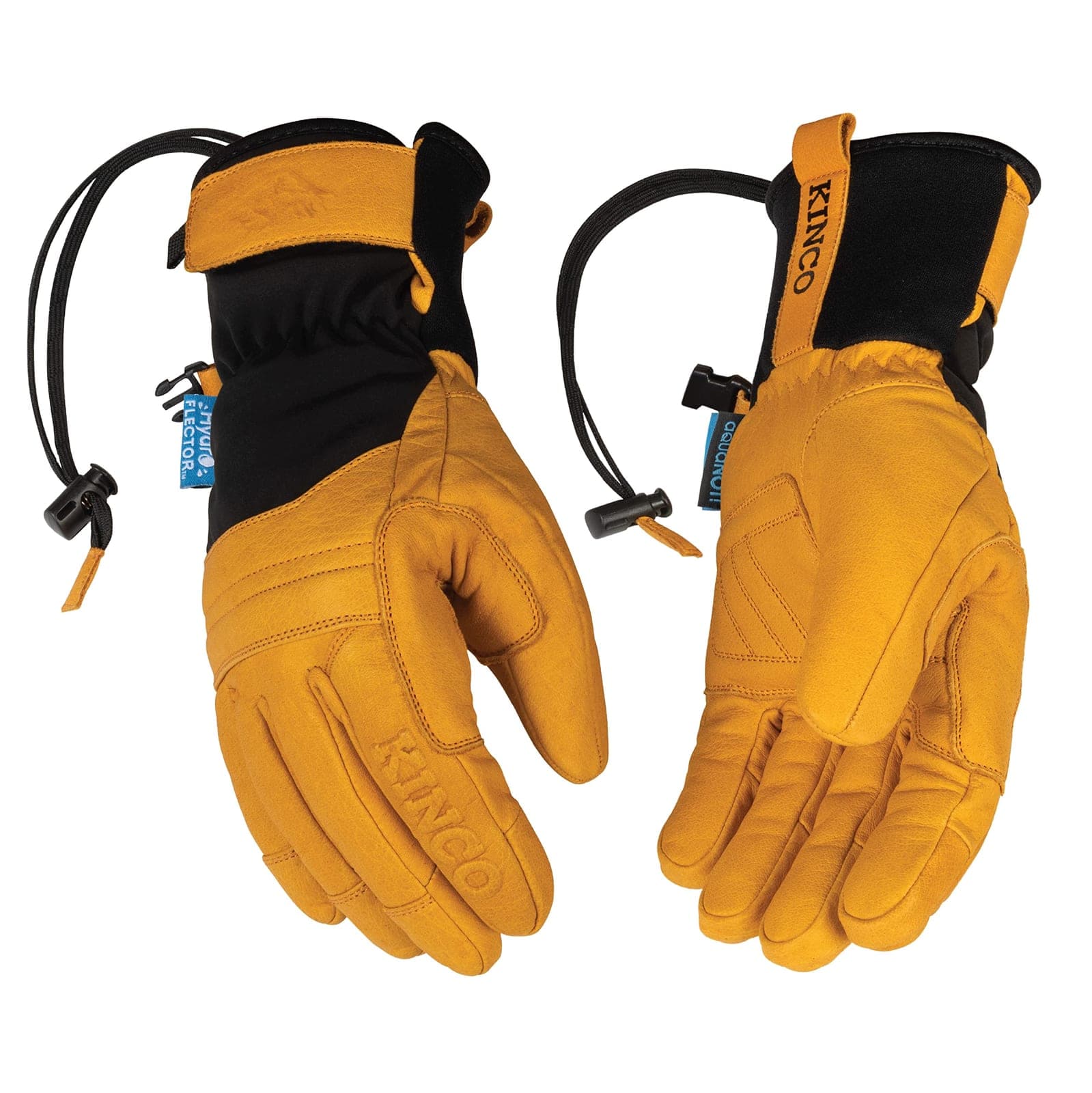 Kinco 9088HKP Ski Gloves with Neoprene Cuff, Golden, Medium