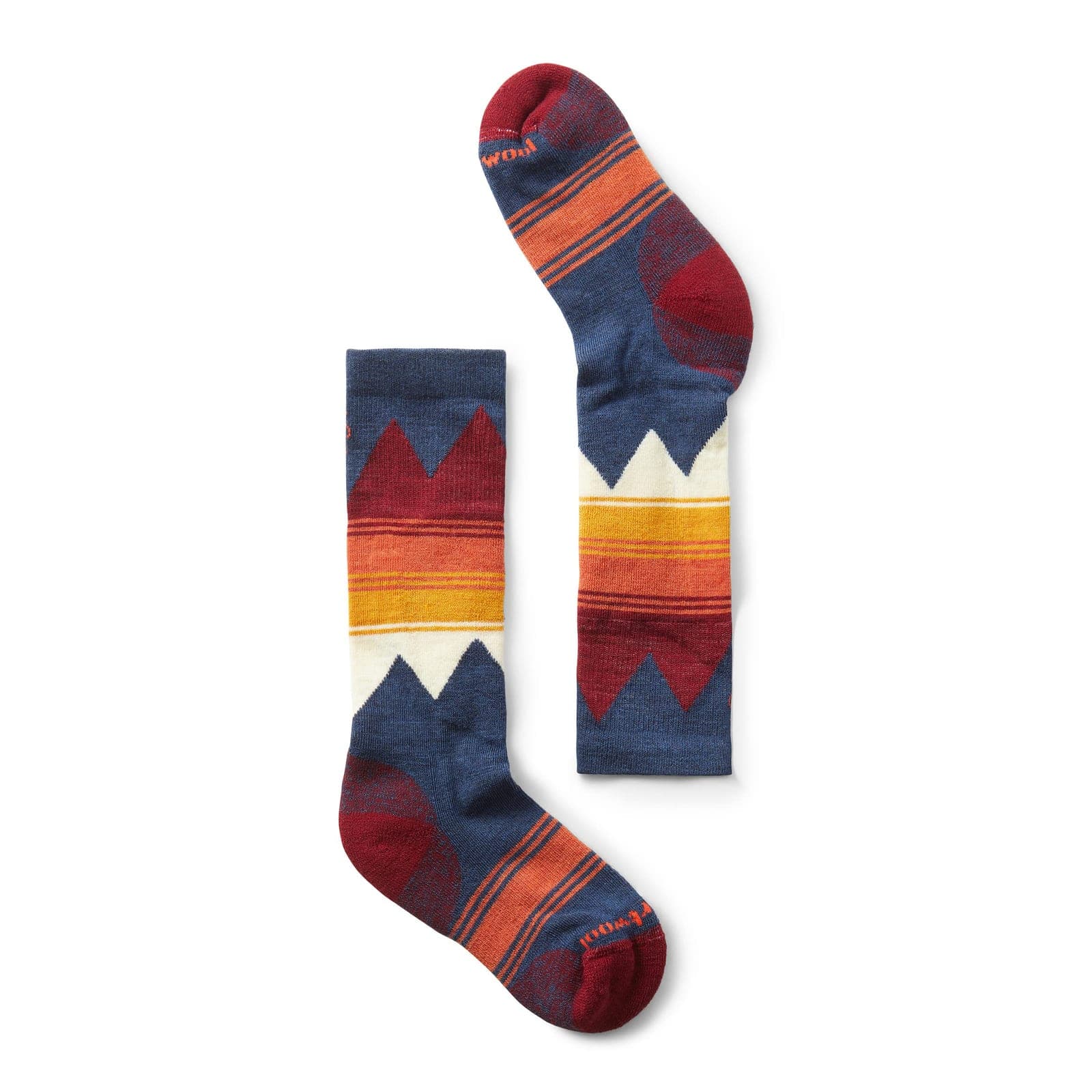 Smartwool Kids' Ski Light Cushion Over-the-Calf Socks, Alpine Blue, Medium