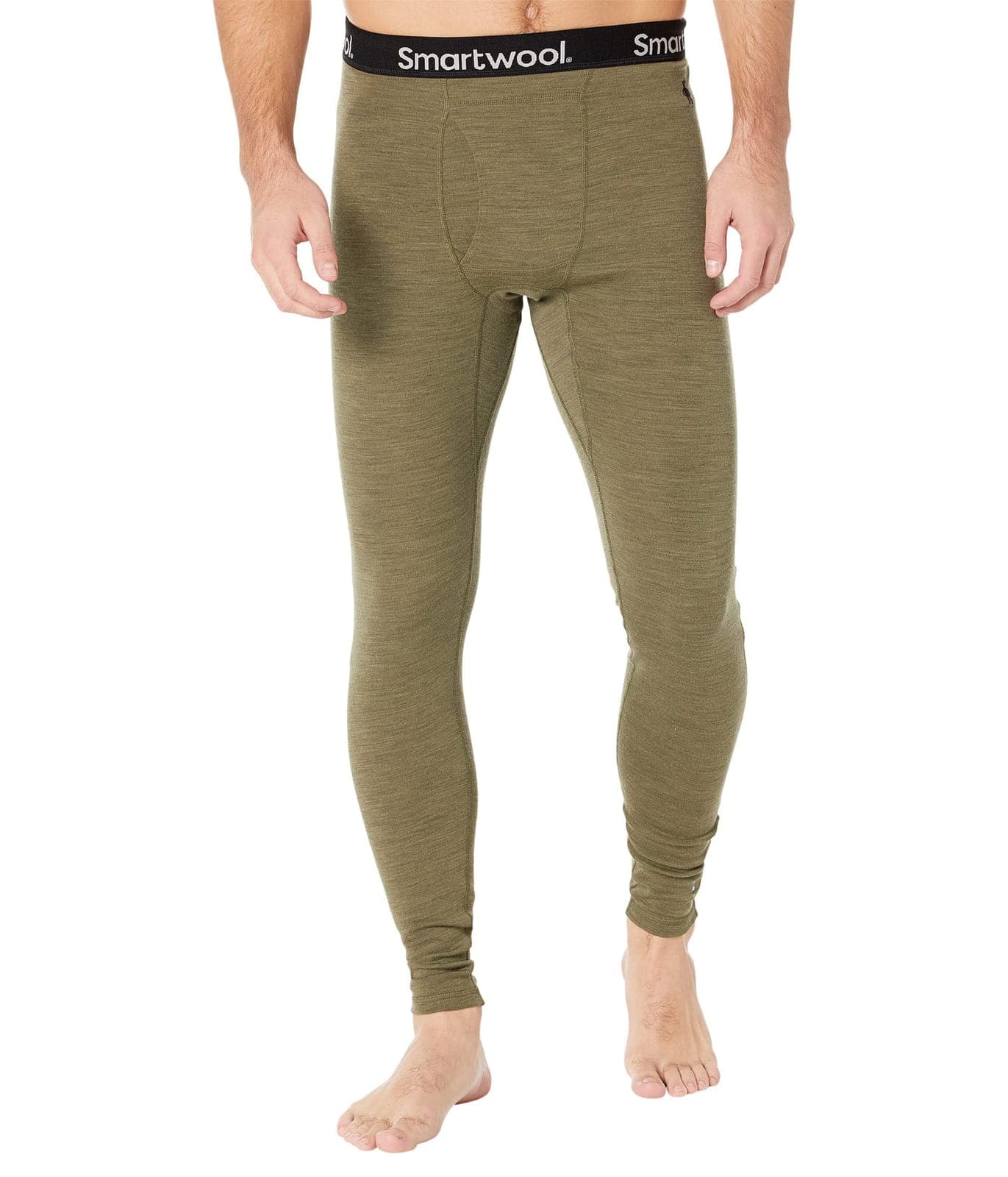 Smartwool Men's Classic Thermal Merino Base Layer Bottoms, Winter Moss Heather, Medium