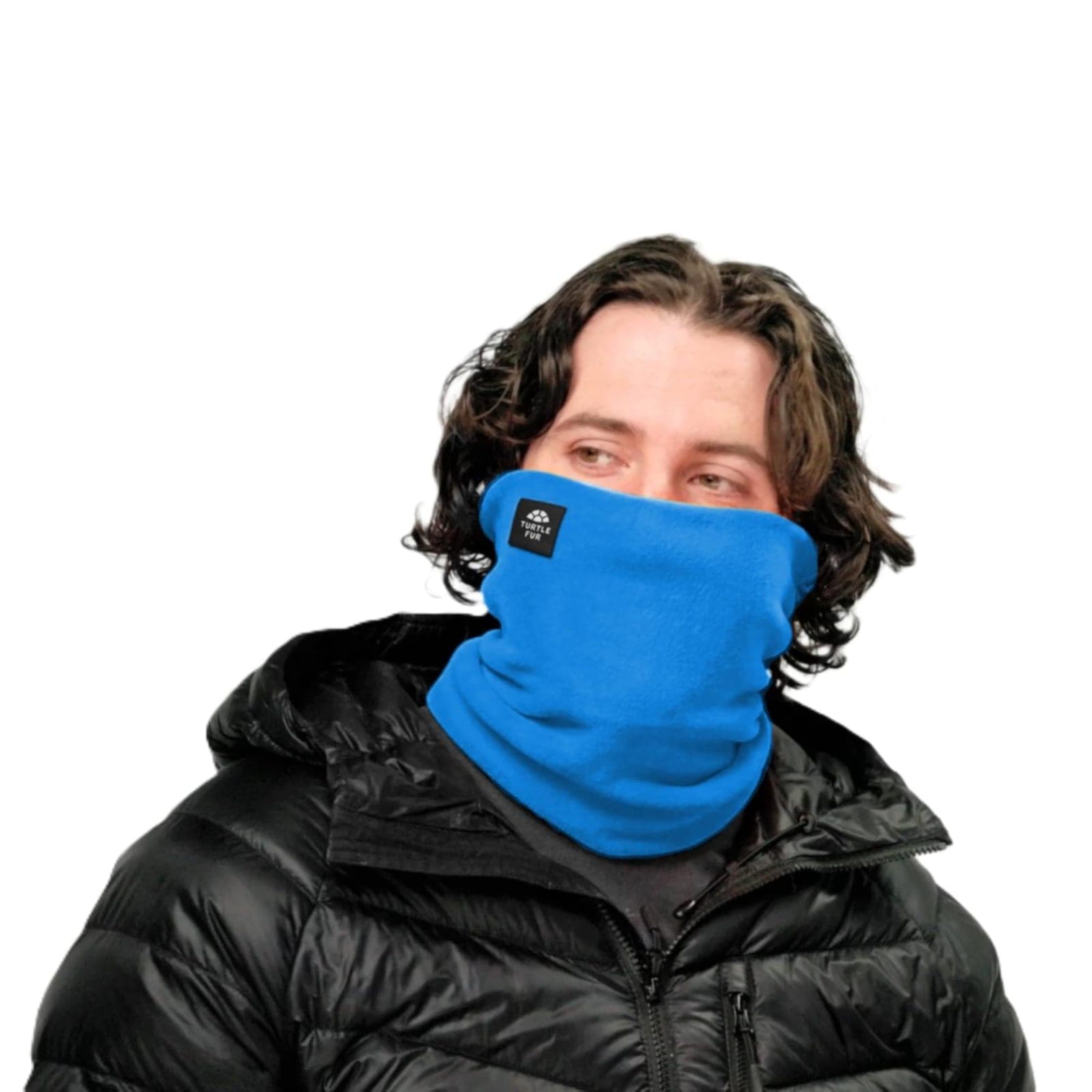 Turtle Fur Double-Layer Fleece Neck Warmer, Blue