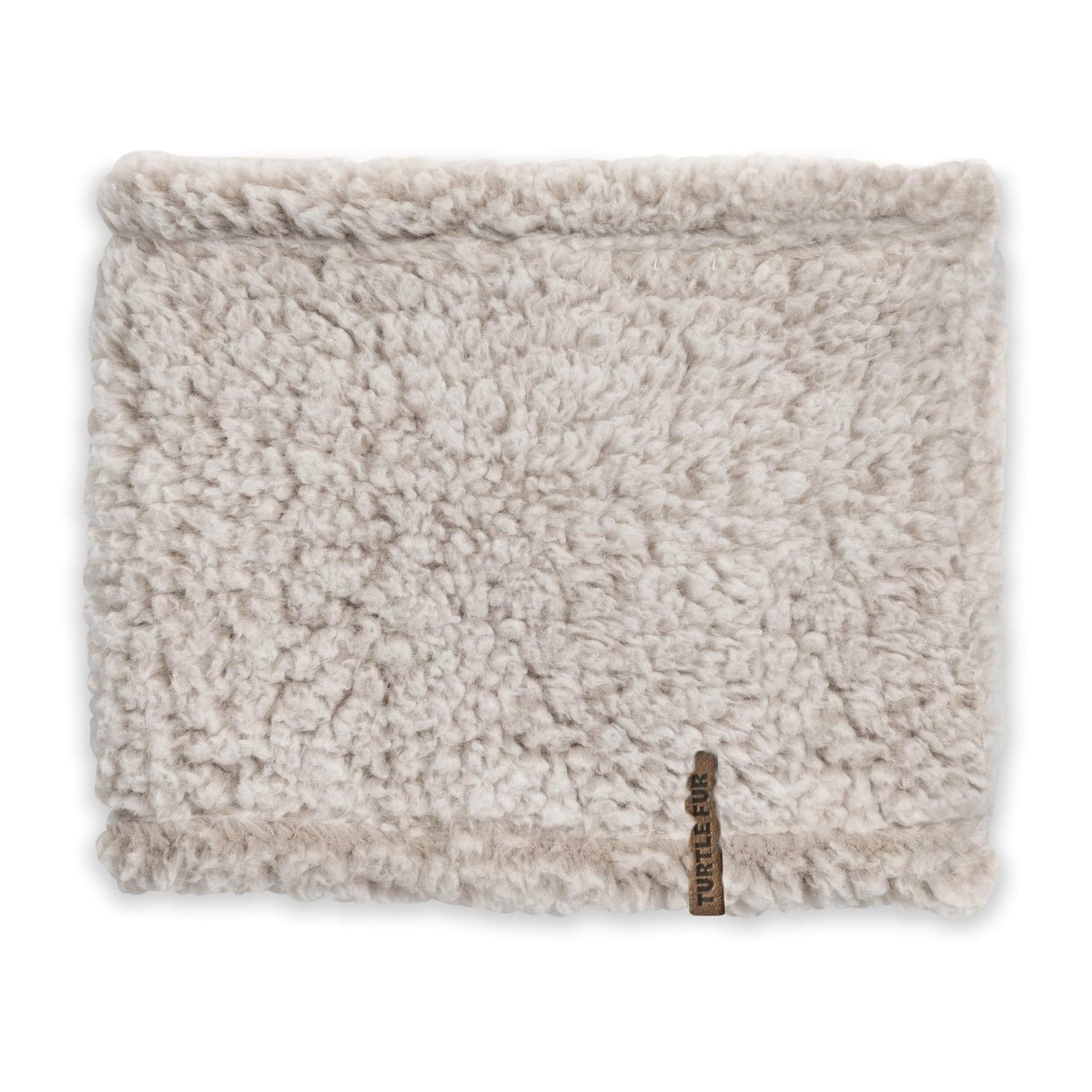 Turtle Fur Comfort Lush High Pile Fleece Neck Warmer, Natural